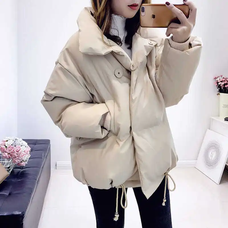 Новинка 2022, зимняя куртка, женская одежда, короткие свободные толстые теплые парки, модное дикое Женское пальто, верхняя одежда 
Новинка 2022, зимняя куртка, женская одежда, короткие свободные толстые теплые парки, модное дикое Женское пальто, верхняя одежда