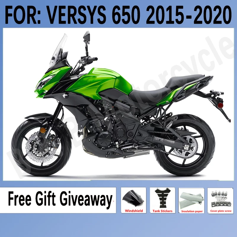 

Комплект обтекателей для мотоцикла из АБС-пластика для KAWASAKI VERSYS650 KLE650 KLE 650 2015 2016 2017 2018 2019 2020 комплект зеленый