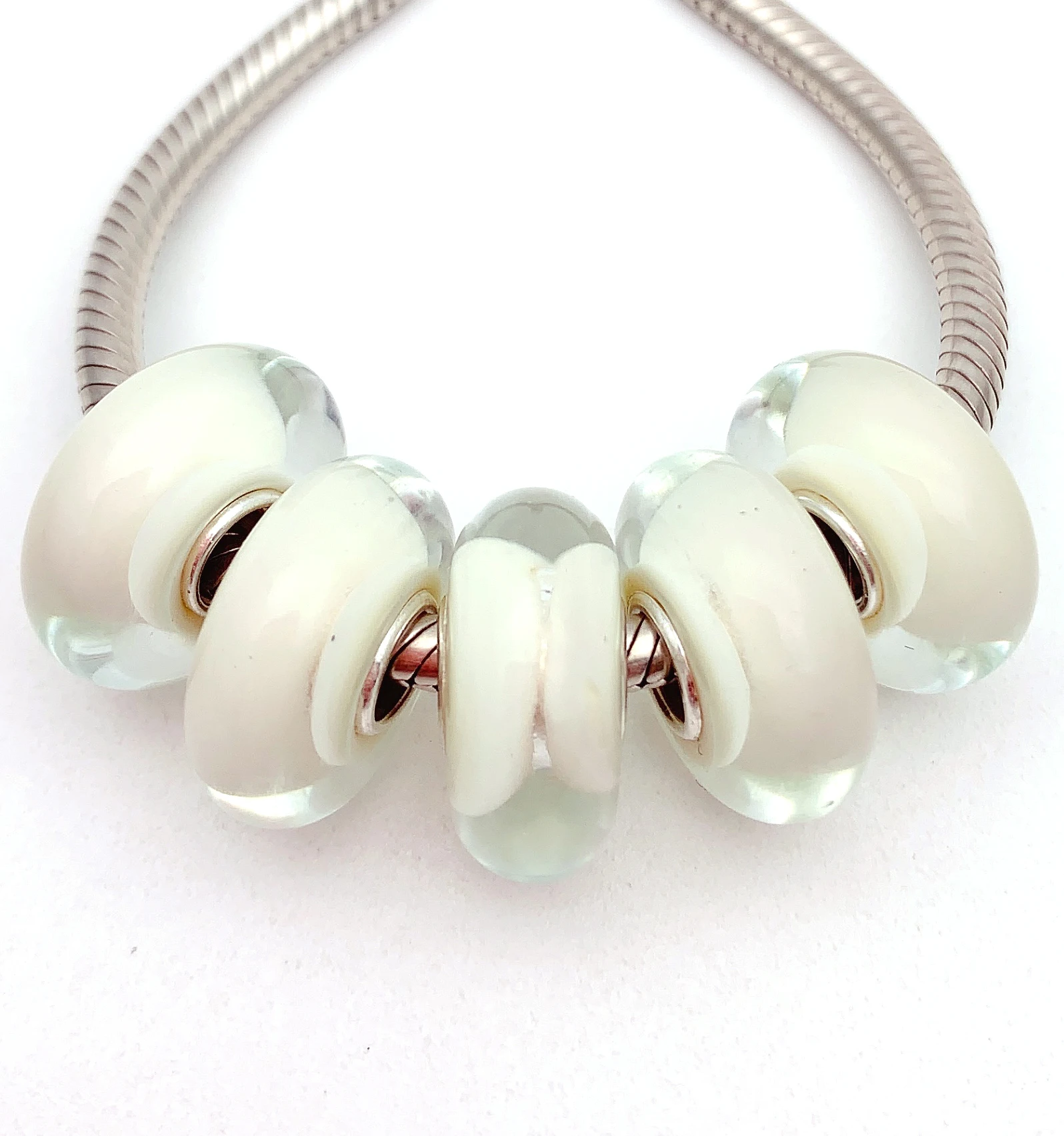 YG589 5X 100% Authenticity S925 Sterling Silver Beads Murano Glassbeads NEW Fit European Charms Bracelet Diy Jewelry Lampwork
YG589 5X 100% Authenticity S925 Sterling Silver Beads Murano Glassbeads NEW Fit European Charms Bracelet Diy Jewelry Lampwork