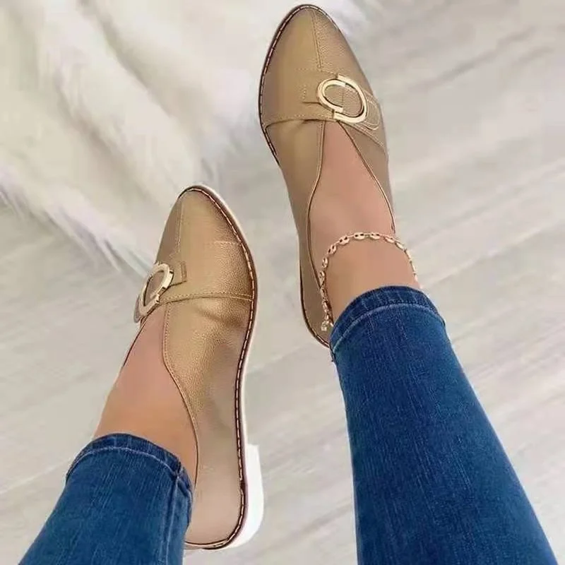 Women's Single Shoes Casual Flat Shoes Pointed Toe Shallow Slip On Office Work Shoes Fall 2022 black Zapatillas Mujer Large size
Women's Single Shoes Casual Flat Shoes Pointed Toe Shallow Slip On Office Work Shoes Fall 2022 black Zapatillas Mujer Large size