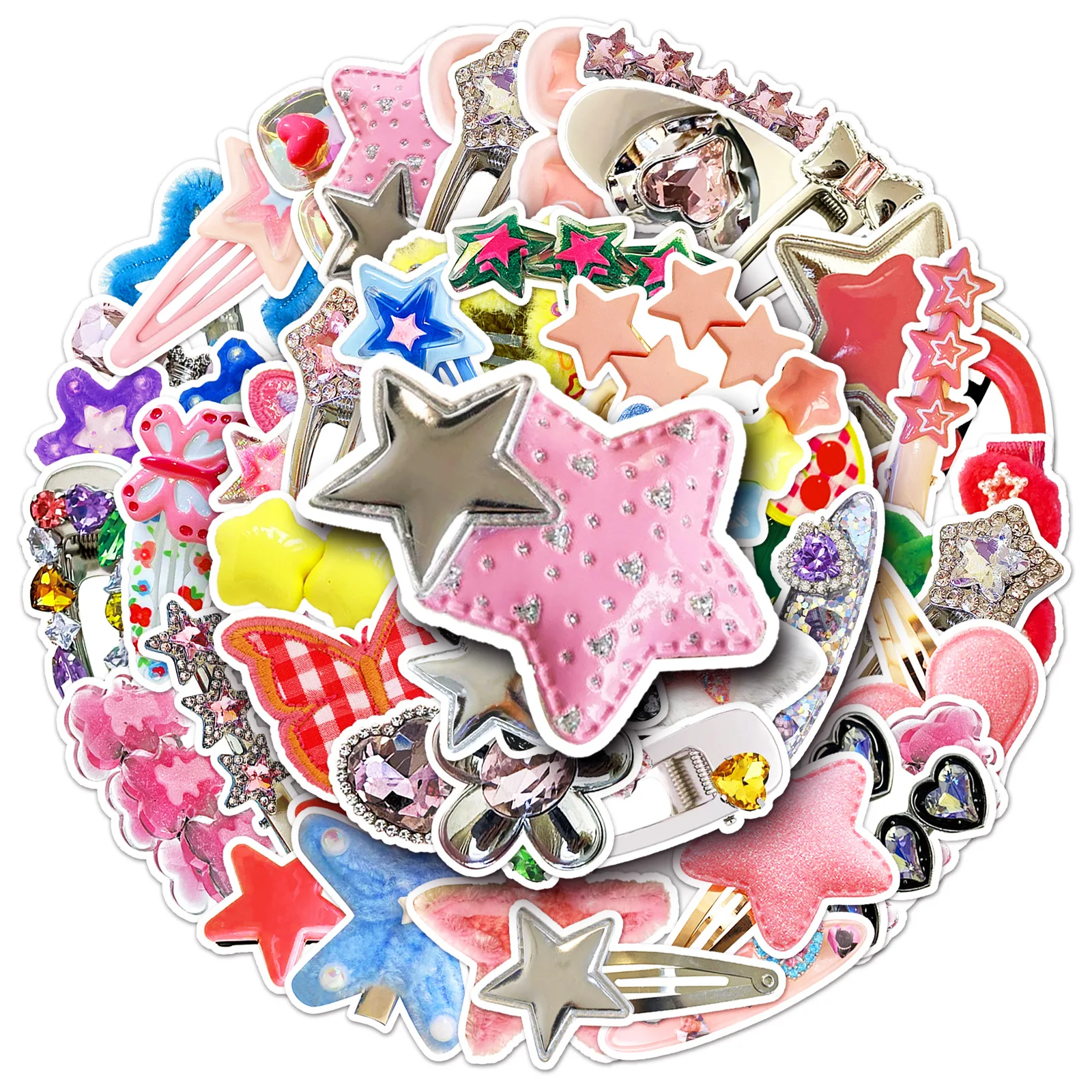 50PCS Kawaii Hairpin Graffiti Sticker Cute Dopamine Decoration Phone Case Luggage Notebook Cup Sticker Waterproof
50PCS Kawaii Hairpin Graffiti Sticker Cute Dopamine Decoration Phone Case Luggage Notebook Cup Sticker Waterproof