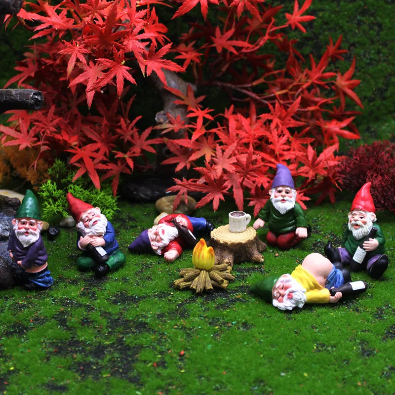 Mini Fairy Garden Drunk Yoga Gnomes Miniature Ornaments Set Ride Dragon Dwarf Bonfire Statues Flowerpot Garden Decor Accessories
Mini Fairy Garden Drunk Yoga Gnomes Miniature Ornaments Set Ride Dragon Dwarf Bonfire Statues Flowerpot Garden Decor Accessories