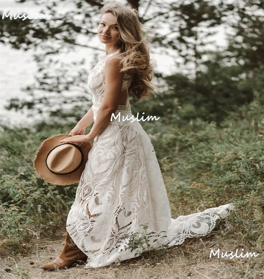 Rustic Style Boho Lace Wedding Dress 2022 Elegant Mermaid Backless Bohemian Wedding Bridal Gowns Hippies Romantic Robe De Mariée
Rustic Style Boho Lace Wedding Dress 2022 Elegant Mermaid Backless Bohemian Wedding Bridal Gowns Hippies Romantic Robe De Mariée