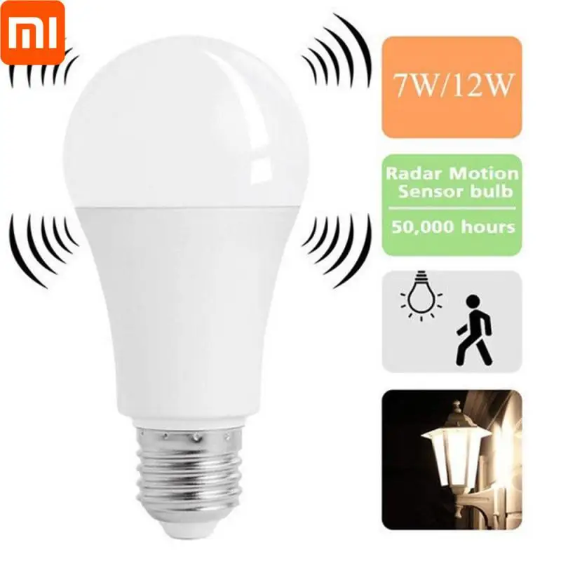 

XIAOMI LED Bulb E27 5W 7W 9W 12W Lampada LED Light AC 85-265V Bombilla Spotlight Lighting 5500-7000K Cool White Lamp