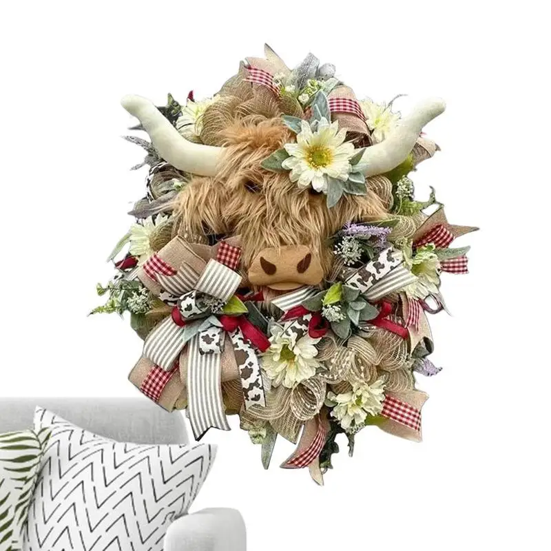Highland Cow Wreath Bows Leaves Wooden Spring Summer Floral Wreaths For Front Door Spring Decoration Floral Front Door Wall
Highland Cow Wreath Bows Leaves Wooden Spring Summer Floral Wreaths For Front Door Spring Decoration Floral Front Door Wall