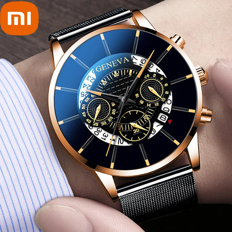 Часы наручные XIAOMI reloj Мужские кварцевые, модные роскошные деловые повседневные с кожаным ремешком, с сетчатым ремешком из нержавеющей стали
Часы наручные XIAOMI reloj Мужские кварцевые, модные роскошные деловые повседневные с кожаным ремешком, с сетчатым ремешком из нержавеющей стали