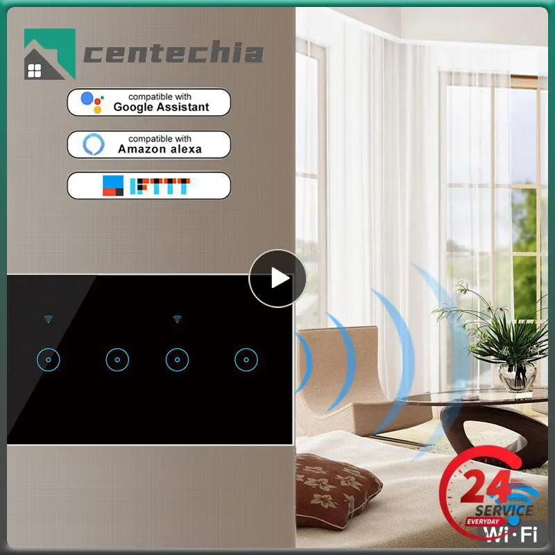 1~4PCS Stylish Design Smart Compatible With Alexa And Google Home Convenient Wireless Remote Control Smart Home Automation Wifi
1~4PCS Stylish Design Smart Compatible With Alexa And Google Home Convenient Wireless Remote Control Smart Home Automation Wifi