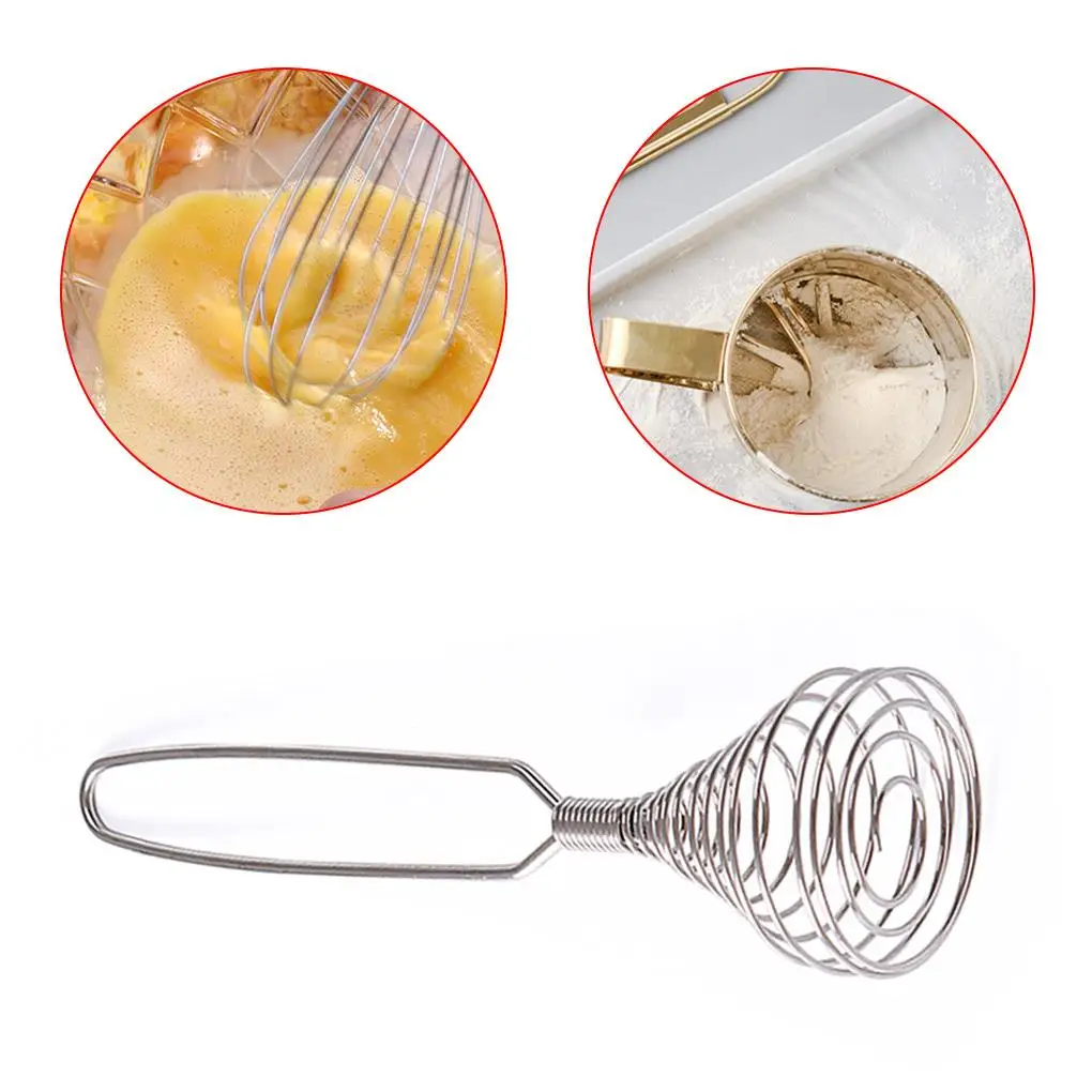 Stainless Steal Spring Egg Whisk Handheld Coil Egg Beater Elastic Spiral Cooking Anti Slip Anti Scalding Egg Tool
Stainless Steal Spring Egg Whisk Handheld Coil Egg Beater Elastic Spiral Cooking Anti Slip Anti Scalding Egg Tool