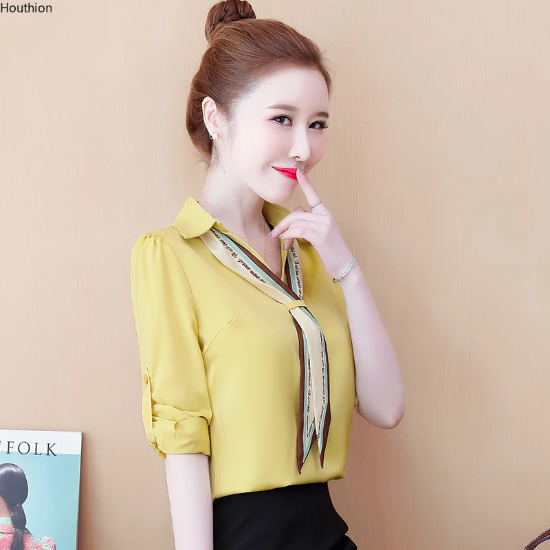 Women's Blouse Long Sleeve Top Loose Fashion Polo Shirt Satin Casual New Bow
Women's Blouse Long Sleeve Top Loose Fashion Polo Shirt Satin Casual New Bow