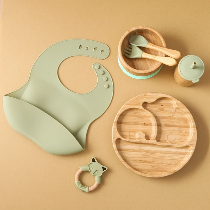 7pcs Bamboo Wood Dinner Plate Feeding Supplies Children's Tableware Suction Plate Bowl BPA Free Baby Stuff Newborn Accessories
7pcs Bamboo Wood Dinner Plate Feeding Supplies Children's Tableware Suction Plate Bowl BPA Free Baby Stuff Newborn Accessories