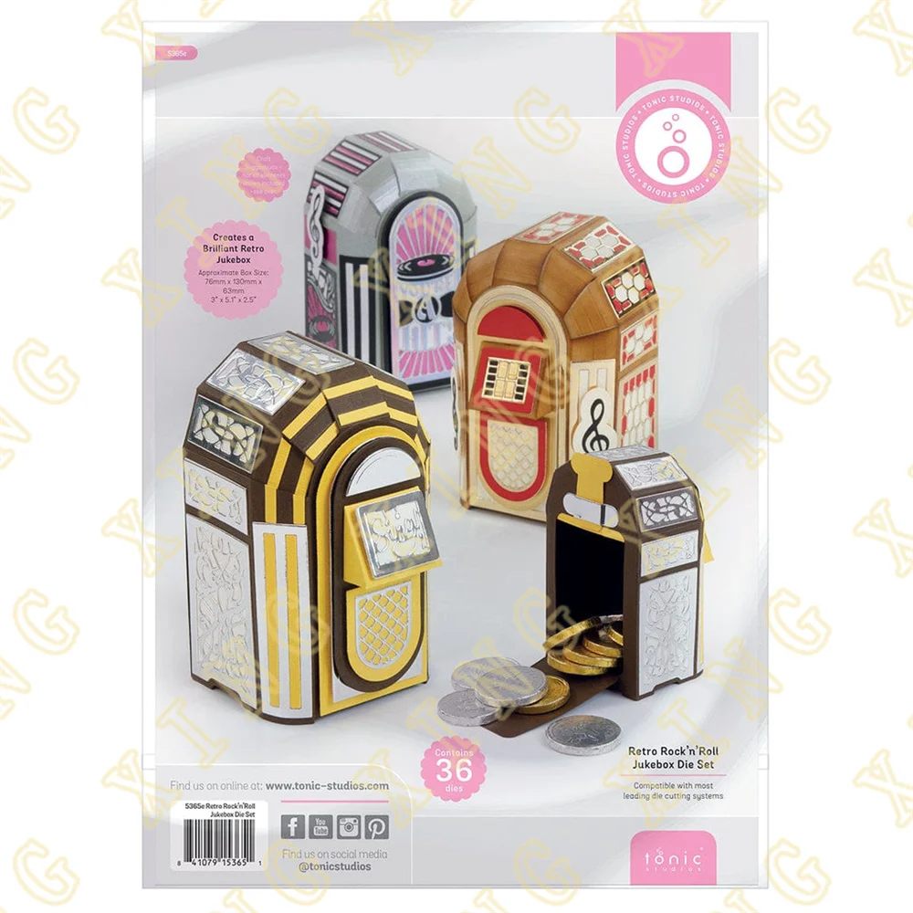 Retro Rock 'n' Roll Jukebox Die Set Metal Craft Cutting Dies DIY Scrapbook Paper Diary Decoration Card Handmade Embossing New
Retro Rock 'n' Roll Jukebox Die Set Metal Craft Cutting Dies DIY Scrapbook Paper Diary Decoration Card Handmade Embossing New
