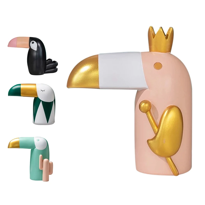 Nordic Ins Cartoon Toucan Ornaments Home Resin Crafts Tv Cabinet Desktop Figurines Animal Miniatures Decoration
Nordic Ins Cartoon Toucan Ornaments Home Resin Crafts Tv Cabinet Desktop Figurines Animal Miniatures Decoration