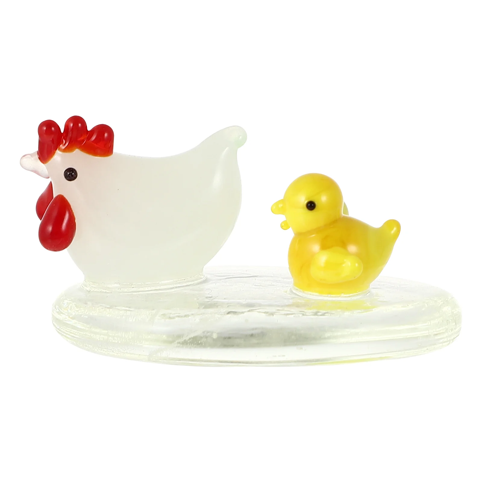 Chicken Figurine Decor Rooster Ornament Blown Animals Miniature Animal Home Figurines Sculpture Hen Farm Figure Table Adornment 
Chicken Figurine Decor Rooster Ornament Blown Animals Miniature Animal Home Figurines Sculpture Hen Farm Figure Table Adornment