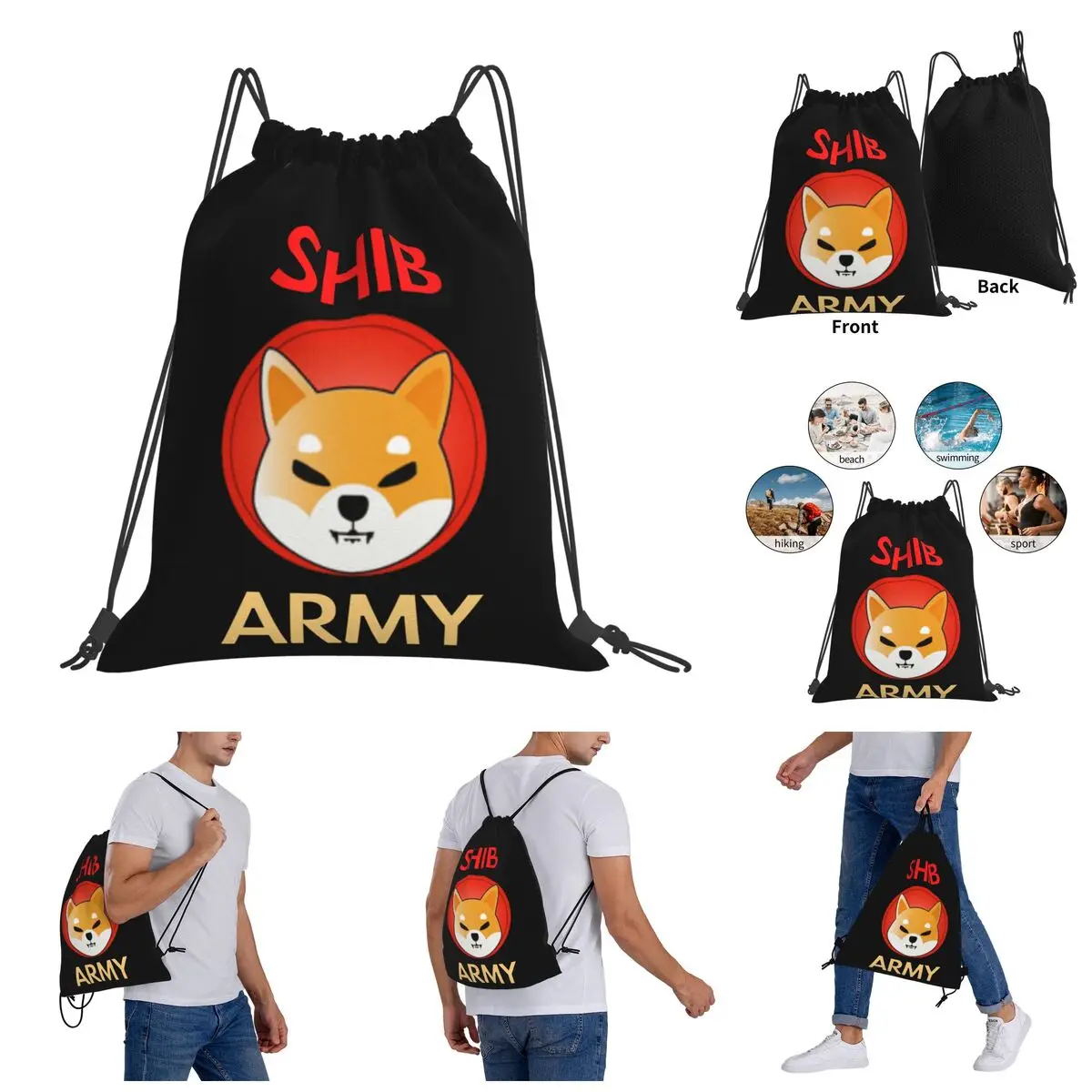 Drawstring Bags Gym Bag Shib Coin Shib Army Shiba Inu Crypto Backpack Geeky Graphic Vintage Knapsack
Drawstring Bags Gym Bag Shib Coin Shib Army Shiba Inu Crypto Backpack Geeky Graphic Vintage Knapsack