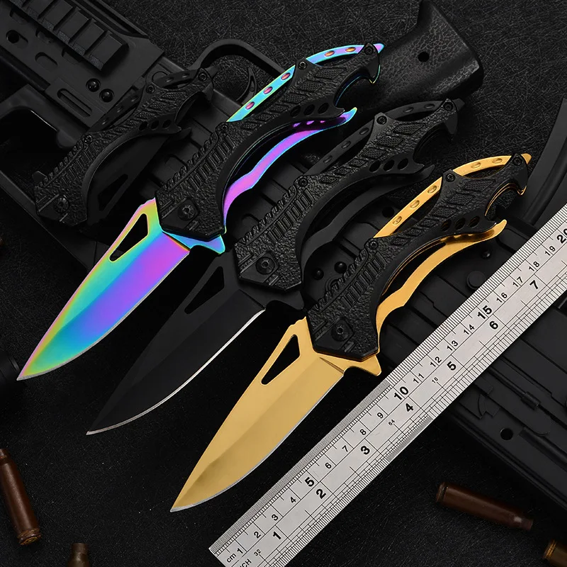 Colorful Folding Pocket Knife Small Outdoor Survival Hunting Hiking Camping Collection Tool EDC Pocket Keychain Mini Knife
Colorful Folding Pocket Knife Small Outdoor Survival Hunting Hiking Camping Collection Tool EDC Pocket Keychain Mini Knife