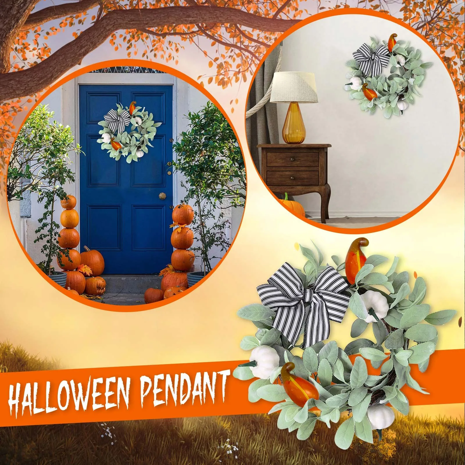 Halloween Wreath Wreath Party Decoration Scene Arrangement Pumpkin Sunflower Wreath Door Ornament Non Christmas Winter Wreaths
Halloween Wreath Wreath Party Decoration Scene Arrangement Pumpkin Sunflower Wreath Door Ornament Non Christmas Winter Wreaths