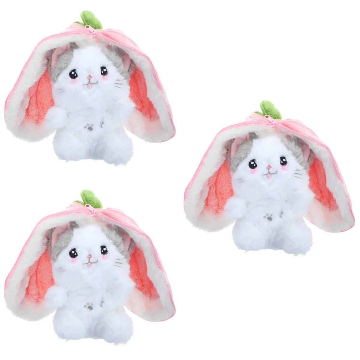 3 шт., плюшевые игрушки в виде кошки-клубники
3 шт., плюшевые игрушки в виде кошки-клубники