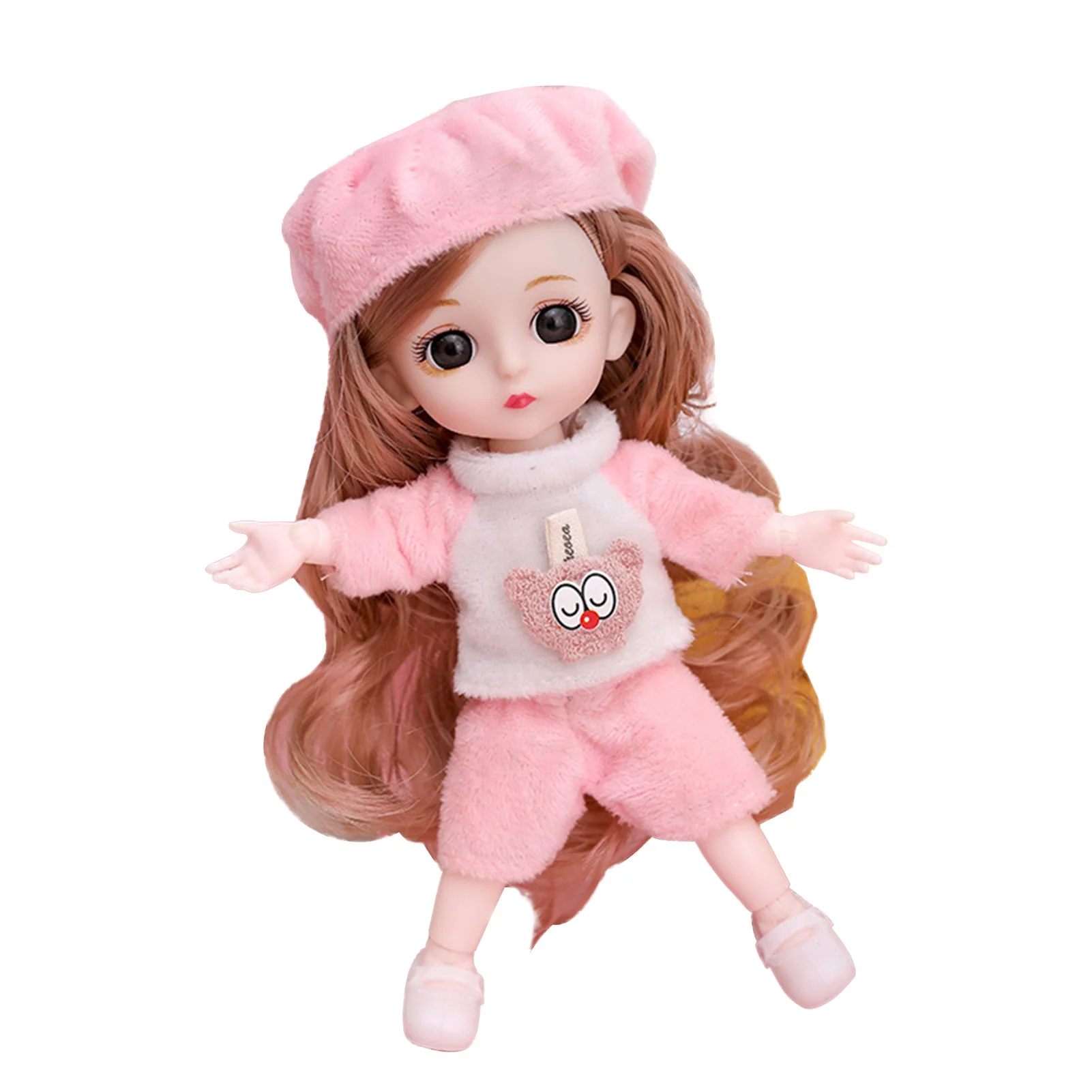 16cm DIY Mini Doll With Clothes Interactive Simulated For Girl Home Baby Cute Kids Toy Dress Up Gift Movable Joint Doll Adults
16cm DIY Mini Doll With Clothes Interactive Simulated For Girl Home Baby Cute Kids Toy Dress Up Gift Movable Joint Doll Adults