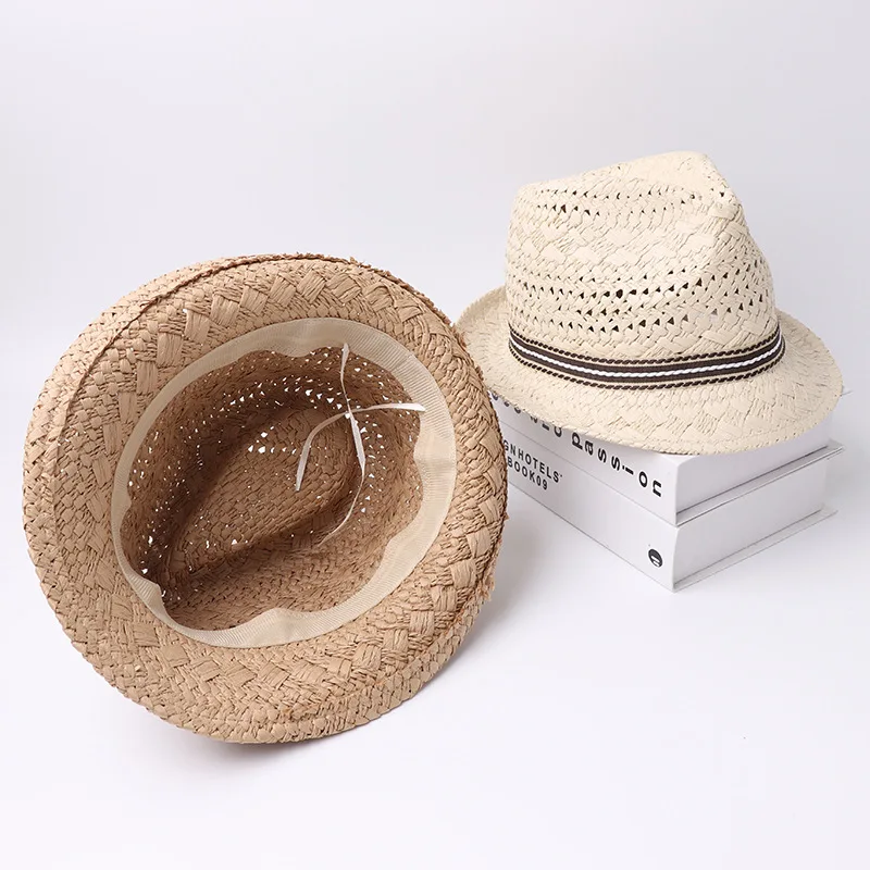 New Summer Women's Handmade Breathable Beach Hat Beach Holiday English Jazz Straw Hat Short Brim Top Hat
New Summer Women's Handmade Breathable Beach Hat Beach Holiday English Jazz Straw Hat Short Brim Top Hat