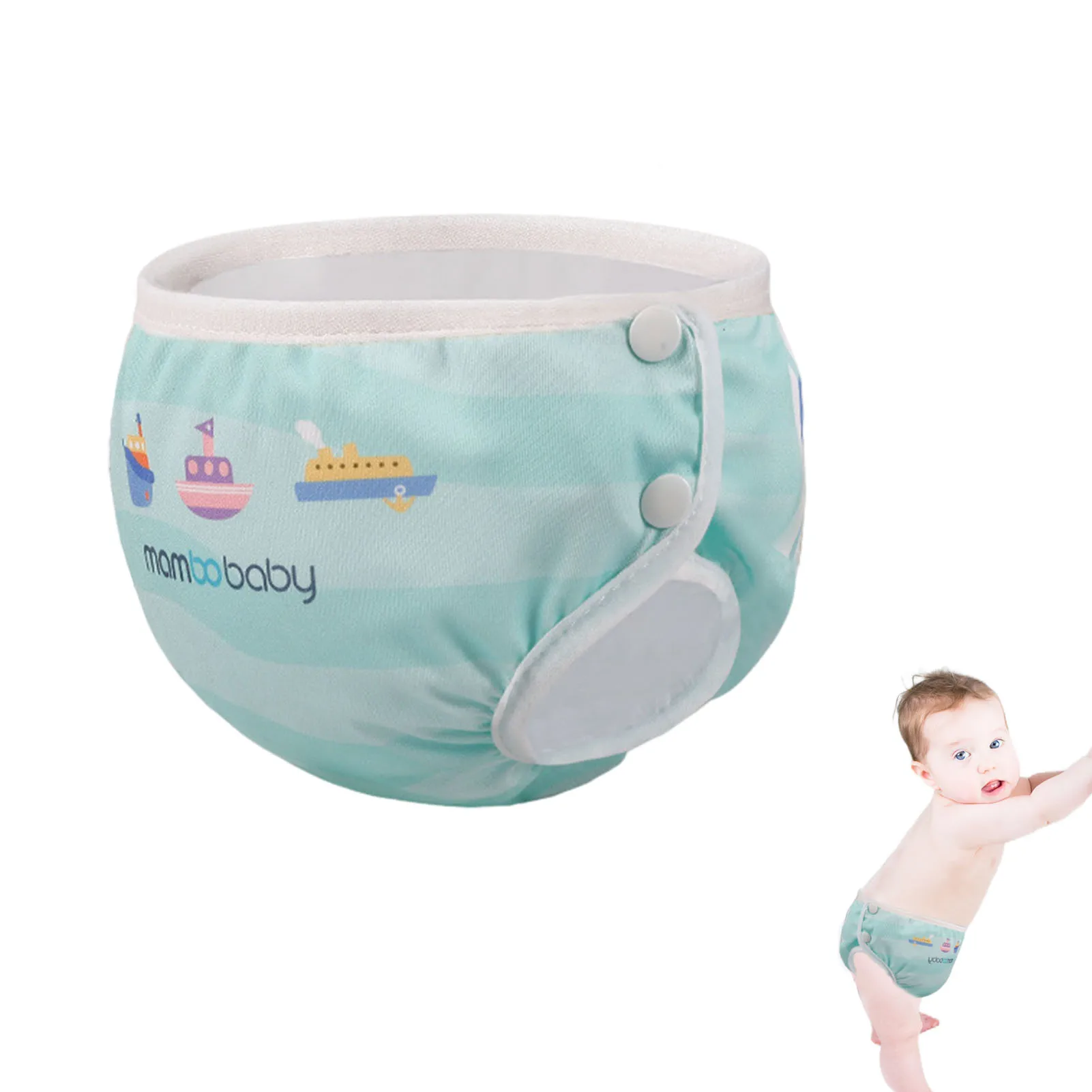 Reusable Swim Diaper Leakproof Waterproof Baby Swim Underwear Waterproof Leakproof Adjustable Snap Swimsuit For Toddlers
Reusable Swim Diaper Leakproof Waterproof Baby Swim Underwear Waterproof Leakproof Adjustable Snap Swimsuit For Toddlers