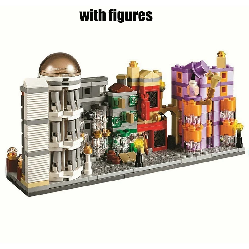 380pcs Magic Movie Series Mini Diagon Alley Building Blocks compatible with 40289 Street View Bricks Toys For Boy Birthday Gifts
380pcs Magic Movie Series Mini Diagon Alley Building Blocks compatible with 40289 Street View Bricks Toys For Boy Birthday Gifts