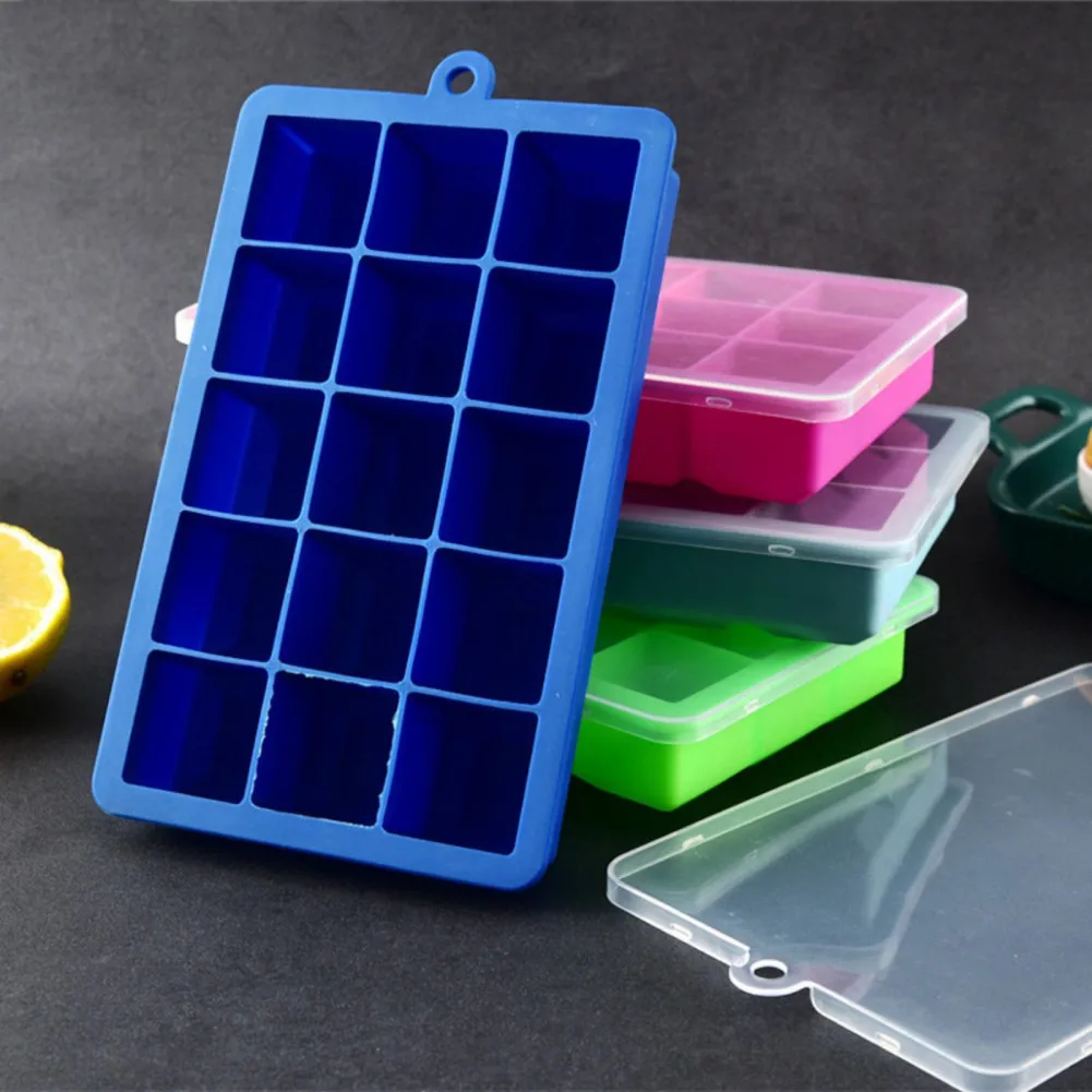 15 Grids Whiskey Cocktail Reusable Ice Cube Tray Silicones Ice Mold Food Grade Ice Cube Maker Mold for Magnum Mold Kitchen Tools
15 Grids Whiskey Cocktail Reusable Ice Cube Tray Silicones Ice Mold Food Grade Ice Cube Maker Mold for Magnum Mold Kitchen Tools