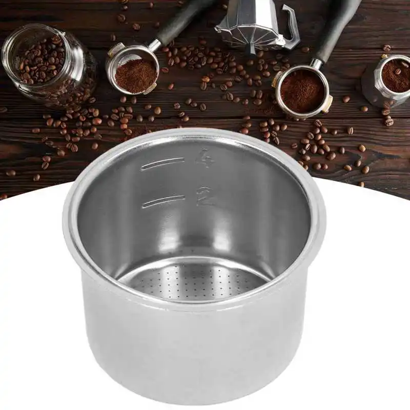 Coffee Porous Filter Basket 4 Cup Stainless Steel Coffee Portafilter Filter Bowl Coffee Machine Accessories For 51mm Handle
Coffee Porous Filter Basket 4 Cup Stainless Steel Coffee Portafilter Filter Bowl Coffee Machine Accessories For 51mm Handle