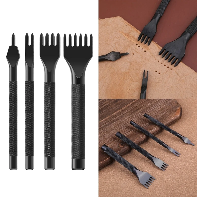 Essential Leatherworking Punch Black Carbon Steel Tools for Crafting Leather Bags and Accessories 1/2/4/6 Tooth Drop Shipping
Essential Leatherworking Punch Black Carbon Steel Tools for Crafting Leather Bags and Accessories 1/2/4/6 Tooth Drop Shipping