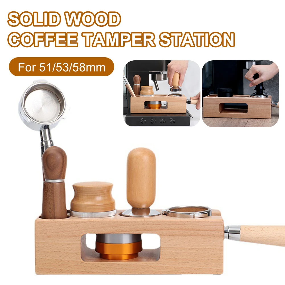 51/54/58mm Coffee Tamper Holder Support Base Espresso Machine Tamper Mat Wooden Base Station For Barista Restaurant Coffee Maker
51/54/58mm Coffee Tamper Holder Support Base Espresso Machine Tamper Mat Wooden Base Station For Barista Restaurant Coffee Maker