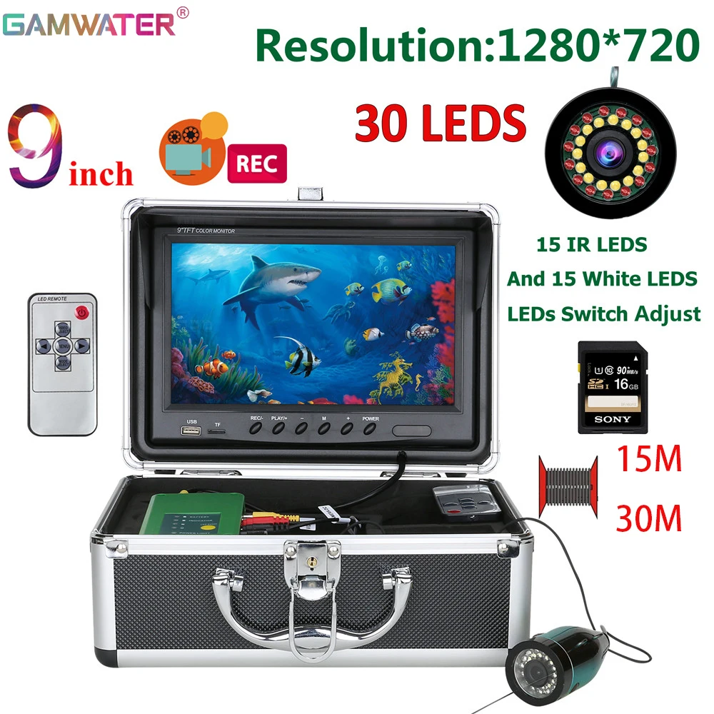 Winter Fishing 9 Inch DVR Fish Finder For Ice Fishing HD 1280*720 Screen With 16G Card Fishfinder Underwater For Fishing Camera
Winter Fishing 9 Inch DVR Fish Finder For Ice Fishing HD 1280*720 Screen With 16G Card Fishfinder Underwater For Fishing Camera