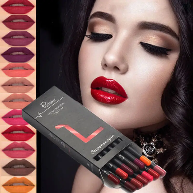 12Pcs/Set Waterproof Pencil Lipstick Set Pen Matte Lip Liner Long Lasting Makeup Pens Easy to Wear Non-stick Cup
12Pcs/Set Waterproof Pencil Lipstick Set Pen Matte Lip Liner Long Lasting Makeup Pens Easy to Wear Non-stick Cup