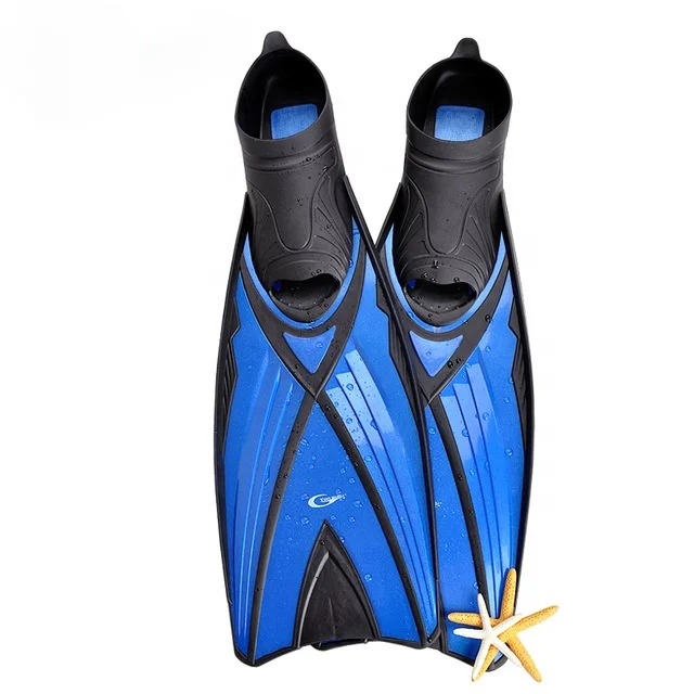 

Full Foot Snorkelling Scuba Diving Fins Adult High-elastic Non-Slip Swimming Flippers For Diving Swimming Blue YF74