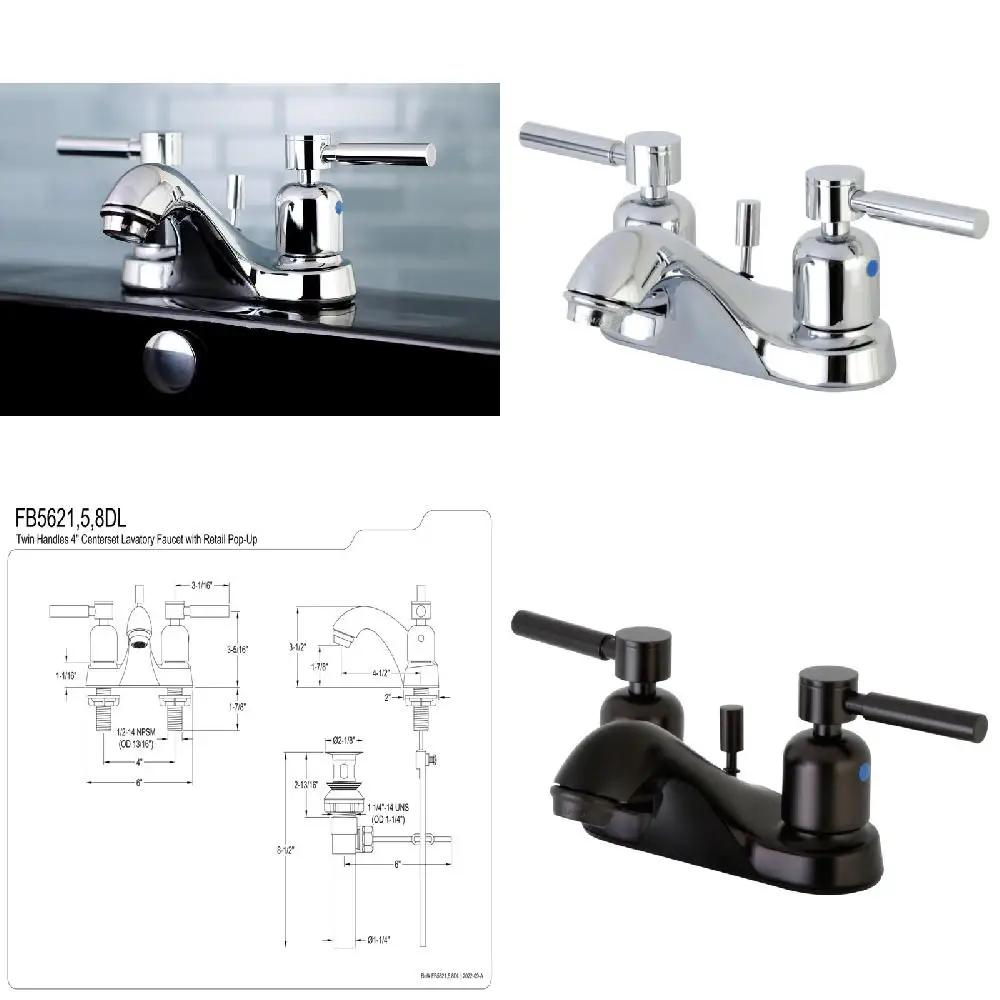 Stunningly Elegant Polished Chrome 4" Centerset Bathroom Faucet - A Perfect Addition to Your Home!
Stunningly Elegant Polished Chrome 4" Centerset Bathroom Faucet - A Perfect Addition to Your Home!