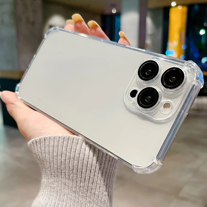 Case For iPhone 14 13 11 12 Pro Max 14PRO 13 12PRO Soft TPU Four Corner Shockproof Highly Transparent Lens Film Protection Cover
Case For iPhone 14 13 11 12 Pro Max 14PRO 13 12PRO Soft TPU Four Corner Shockproof Highly Transparent Lens Film Protection Cover