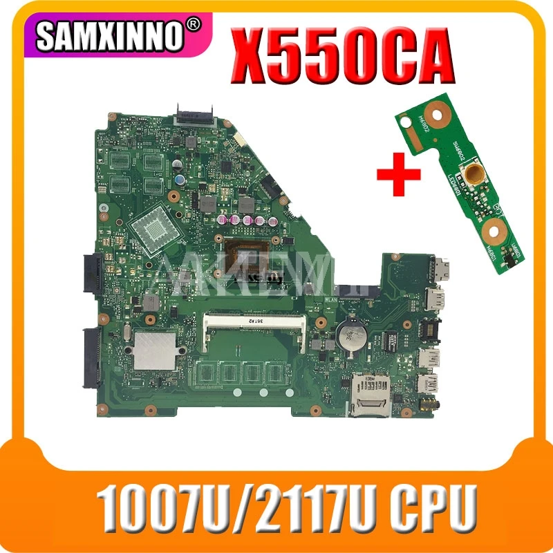 Материнская плата Akemy X550CC для ноутбука Asus X550CA X550CL R510C Y581C X550C A550C, оригинальная материнская плата 0GB-RAM 1007U/2117U ЦП
Материнская плата Akemy X550CC для ноутбука Asus X550CA X550CL R510C Y581C X550C A550C, оригинальная материнская плата 0GB-RAM 1007U/2117U ЦП