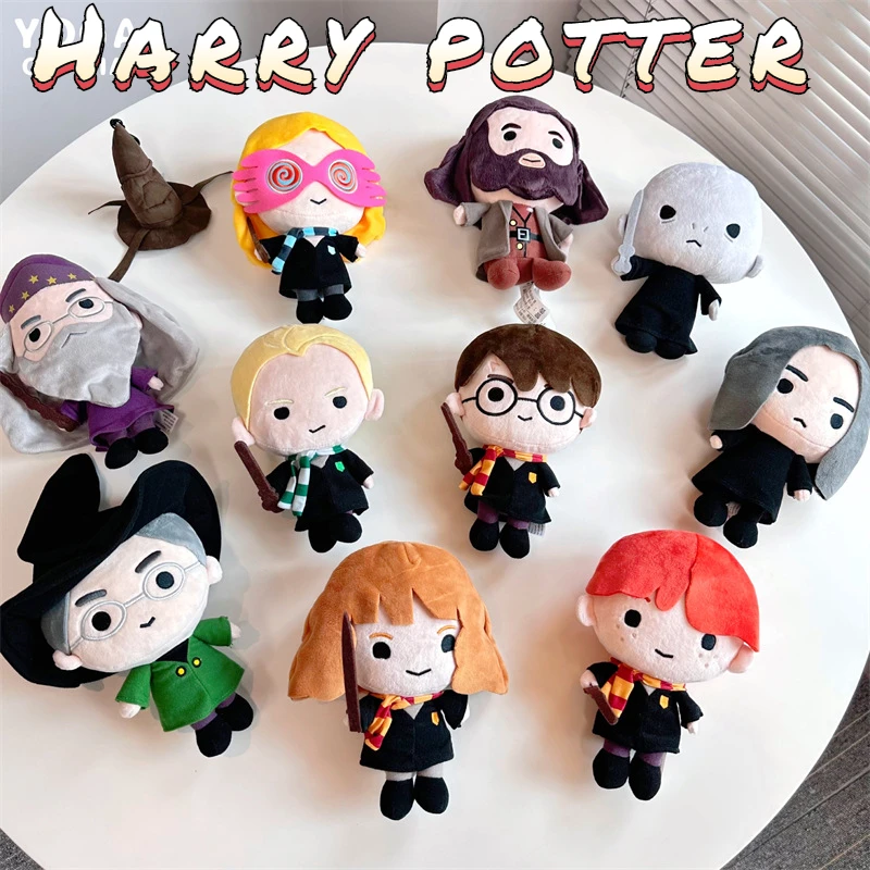 

Harry Potter New Q Version Movie&TV Harris Periphery Plush Toy Scarf Ron Doll Character Plush Doll PP Cutton Birthday Gift Dolls