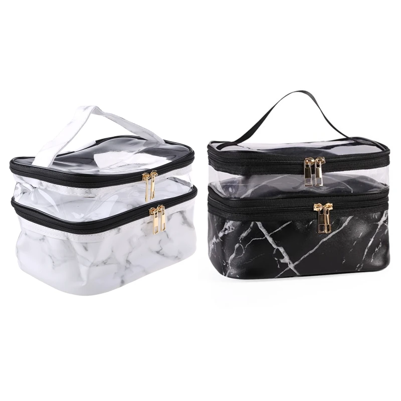 Marble Pattern Makeup Bags Travel Double Layer Cosmetics Portable Storage Case for Women Girls Toiletry Organizer
Marble Pattern Makeup Bags Travel Double Layer Cosmetics Portable Storage Case for Women Girls Toiletry Organizer