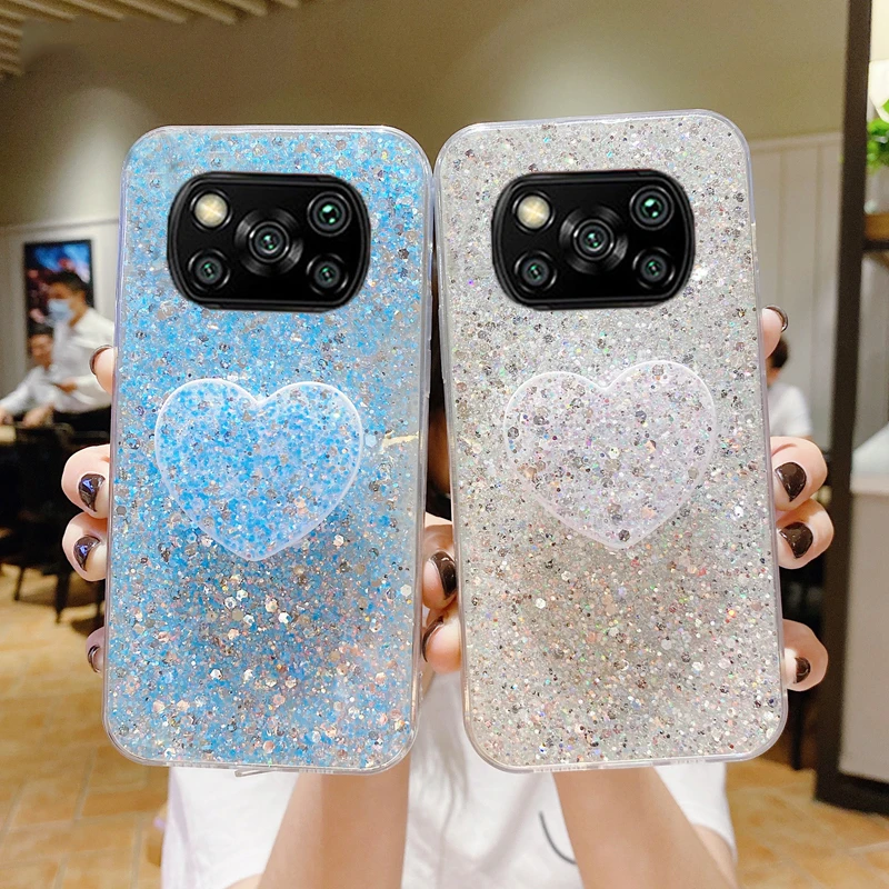 For Xiaomi POCO X3 X3Pro X4GT F3 F4 11Lite 11T Redmi Note11 10S 9 Shiny Glitter Heart Love Phone holder Case Soft Silicone Cover
For Xiaomi POCO X3 X3Pro X4GT F3 F4 11Lite 11T Redmi Note11 10S 9 Shiny Glitter Heart Love Phone holder Case Soft Silicone Cover