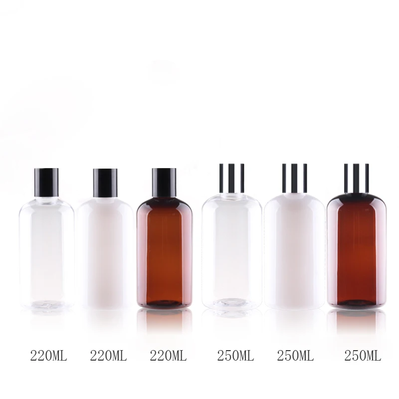 

220ml 250ml x 24 Hydrosol Bottle With Silver Screw Cap Cosmetic Container For Personal Skin Care Oil Toner LiquId Shampoo Bottle