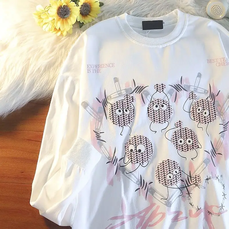 100% Cotton Love Dark Tee Shirt Women and Men American High Street Personality Couple Long T Spring and Autumn Loose Base
100% Cotton Love Dark Tee Shirt Women and Men American High Street Personality Couple Long T Spring and Autumn Loose Base