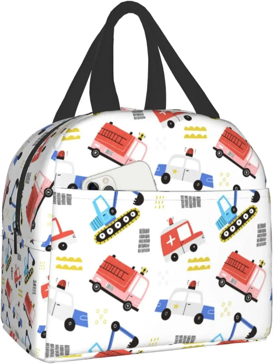 Cartoon Emergency Rescue Police Cars Excavator Lunch Bags For Women Portable Cooler Tote Bag Large Reusable Insulated Lunch Box
Cartoon Emergency Rescue Police Cars Excavator Lunch Bags For Women Portable Cooler Tote Bag Large Reusable Insulated Lunch Box