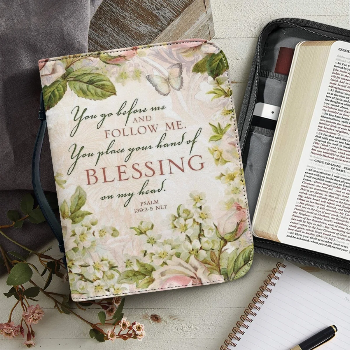 Bible Cover Case for Women Leather Zippered Handle Handbag Exquisite Bible Bag With Pockets Customiz Study Book Holy Storage Bag
Bible Cover Case for Women Leather Zippered Handle Handbag Exquisite Bible Bag With Pockets Customiz Study Book Holy Storage Bag