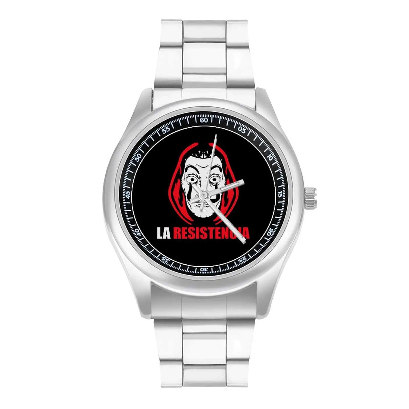 La Resistencia La Casa De Papel Quartz Watch Money Heist Business Unisex Wrist Watch Stainless Design Promotion Men Wristwatch
La Resistencia La Casa De Papel Quartz Watch Money Heist Business Unisex Wrist Watch Stainless Design Promotion Men Wristwatch