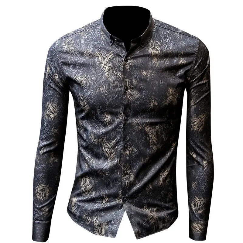 Men's clothing Spring And Autumn Middle-Aged and Young Lapel Long Sleeve Single Breasted Retro Slim Fashion Flower Shirt
Men's clothing Spring And Autumn Middle-Aged and Young Lapel Long Sleeve Single Breasted Retro Slim Fashion Flower Shirt