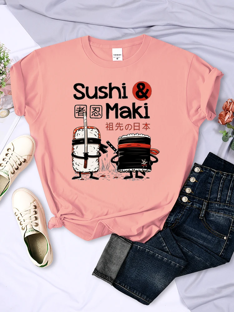 Japan Comics Ninja Sushi Print Women Clothing Oversized Summer Tops O-Neck Fashion Tee Clothes Breathable Brand Tshirt Women
Japan Comics Ninja Sushi Print Women Clothing Oversized Summer Tops O-Neck Fashion Tee Clothes Breathable Brand Tshirt Women
