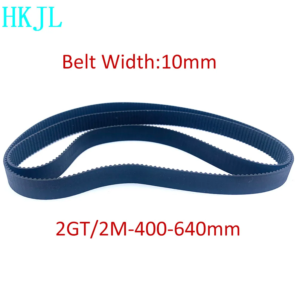 

2MGT 2M 2GT Synchronous Timing Belt Pitch Length 400 420 436 444 450 500 550 600 610 640 Width 10mm Rubber Closed