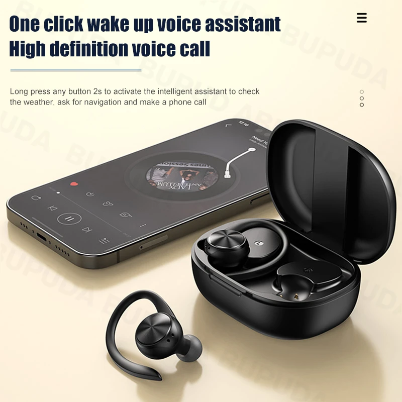 Спортивные Беспроводные Bluetooth-наушники с микрофоном, водонепроницаемые наушники с крючками, Bluetooth-наушники, Hi-Fi стерео музыкальные наушники...
Спортивные Беспроводные Bluetooth-наушники с микрофоном, водонепроницаемые наушники с крючками, Bluetooth-наушники, Hi-Fi стерео музыкальные наушники...