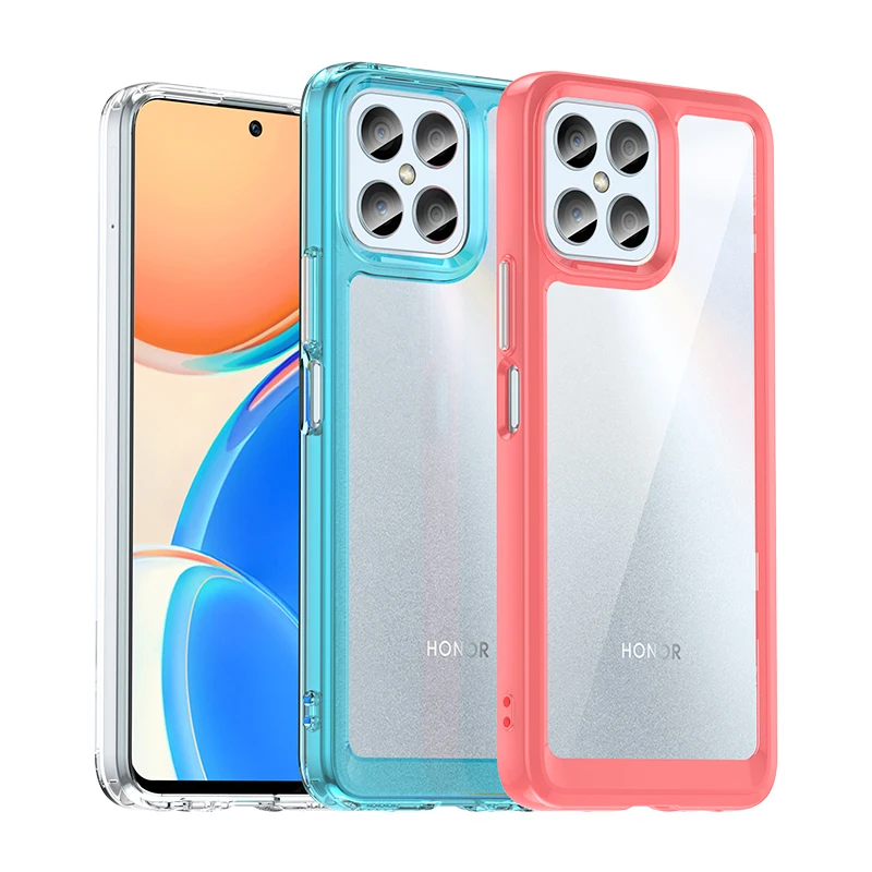 Shockproof Case For Huawei Honor X8 Cover Silicone Frame + Acrylic Back + Independent Key Coque Cases For Honor X8 4G 2022 Funda
Shockproof Case For Huawei Honor X8 Cover Silicone Frame + Acrylic Back + Independent Key Coque Cases For Honor X8 4G 2022 Funda