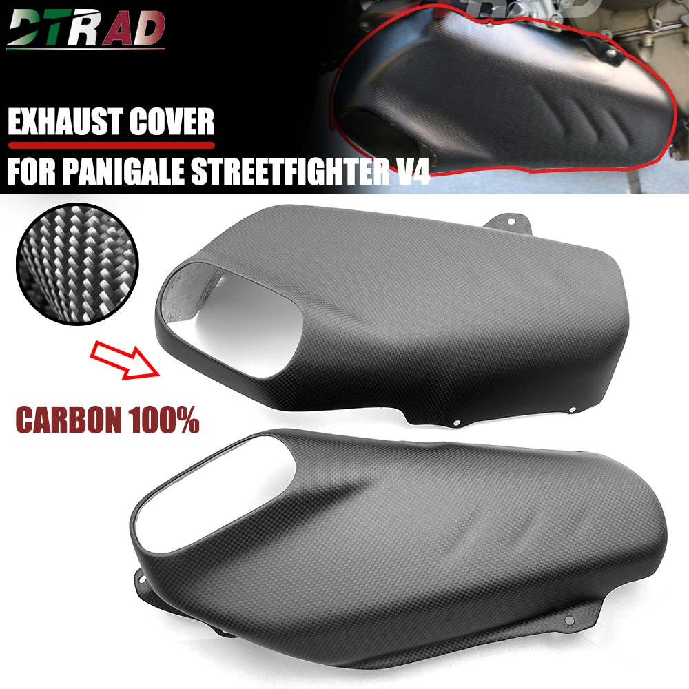 V4 2018-2022 Carbon Fiber Exhaust Cover Gurad Heatshield For DUCATI PANIGALE V4 V4S V4R Streetfighter V4 Motorcycle Accessories
V4 2018-2022 Carbon Fiber Exhaust Cover Gurad Heatshield For DUCATI PANIGALE V4 V4S V4R Streetfighter V4 Motorcycle Accessories