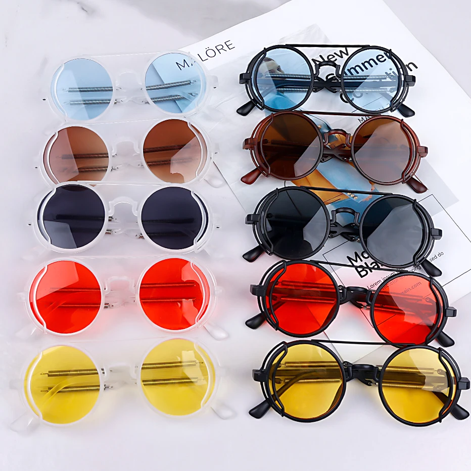 Steampunk Sunglasses Men Women Glasses Vintage Round Frame Brand Design Sun Glasses UV400 Outdoor Sun Protection Fashion Eyewear
Steampunk Sunglasses Men Women Glasses Vintage Round Frame Brand Design Sun Glasses UV400 Outdoor Sun Protection Fashion Eyewear
